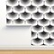 Monochrome Swans Small Scale Art Deco Cranes Black And White Mid Century Modern Custom Removable Wallpaper by Spoonflower Peel & Stick Wallpaper 2FT Wide